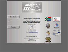 Tablet Screenshot of metalimage.co.za